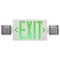 Nuvo Green Combo Exit Sign/Light - 90min Backup - Dual Head - 120/277V 67/120 - alternate 3